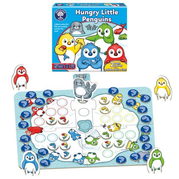 Joc de societate Pinguini Mici si Flamanzi HUNGRY LITTLE PENGUINS - imagine 2