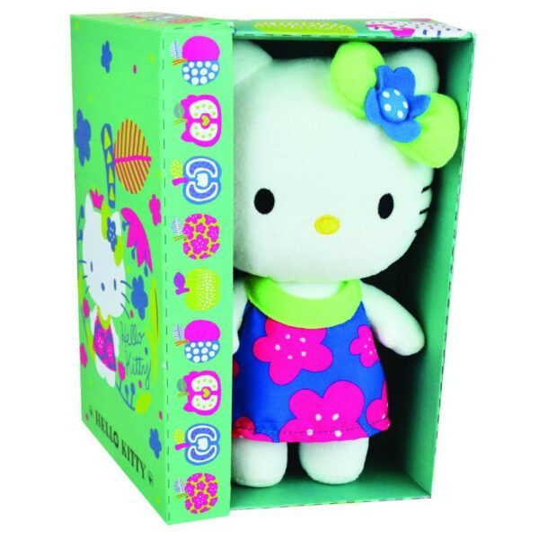 Jucarie Plus Jemini 20cm Hello Kitty Floricele Roz - imagine 3