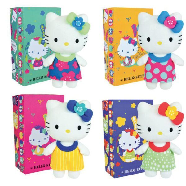 Jucarie Plus Jemini 20cm Hello Kitty Floricele Roz - imagine 5