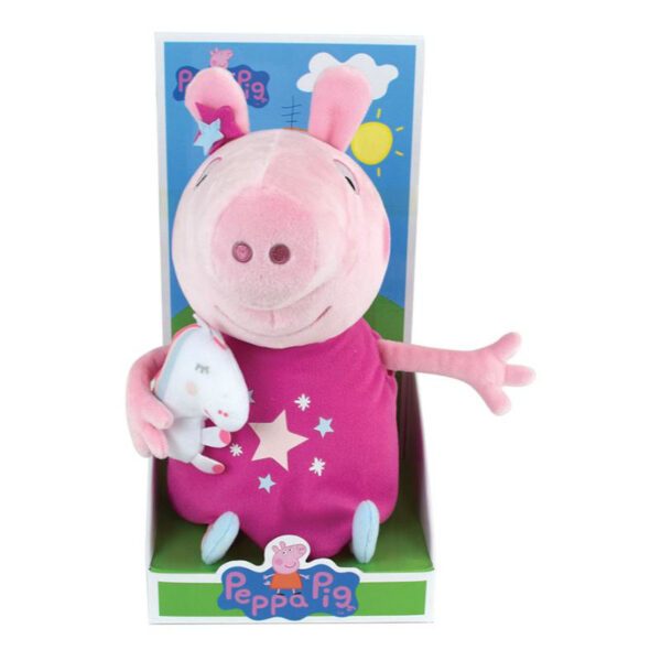 Jucarie Plus Jemini 30cm Peppa Pig Cu Mascota Unicorn - imagine 2