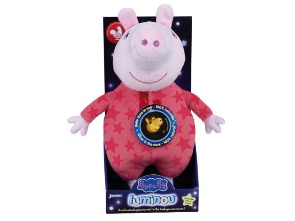 Jucarie Plus Jemini Fosforescenta 25cm Peppa Pig Luminou - imagine 4