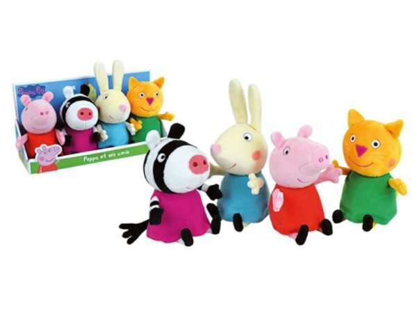 Set 4 Plusuri Jemini 17cm Peppa Pig Si Prietenii - imagine 4