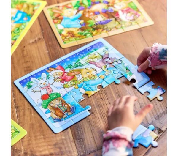 Cutie puzzle x 4 Peter Rabbit - imagine 3