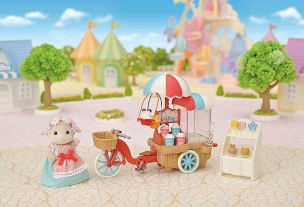 Sylvanian Families - Set Stand Tricicleta pentru Popcorn - imagine 2