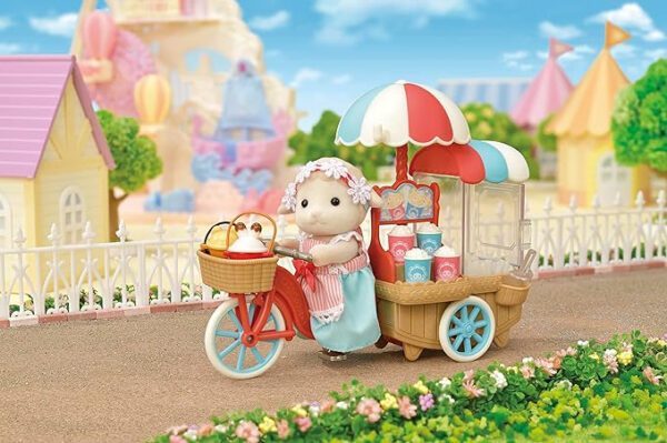 Sylvanian Families - Set Stand Tricicleta pentru Popcorn - imagine 3