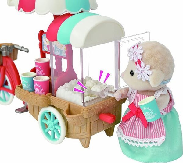 Sylvanian Families - Set Stand Tricicleta pentru Popcorn - imagine 4