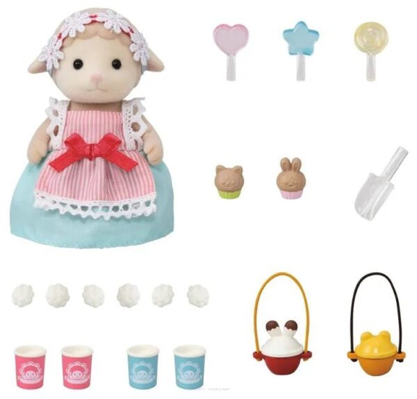 Sylvanian Families - Set Stand Tricicleta pentru Popcorn - imagine 6