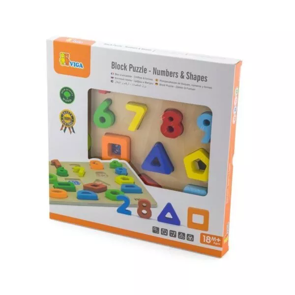 puzzle 3d numere si forme viga 1