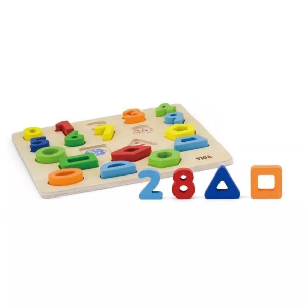 puzzle 3d numere si forme viga 3