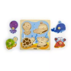 puzzle cu manere animale din ocean viga 2