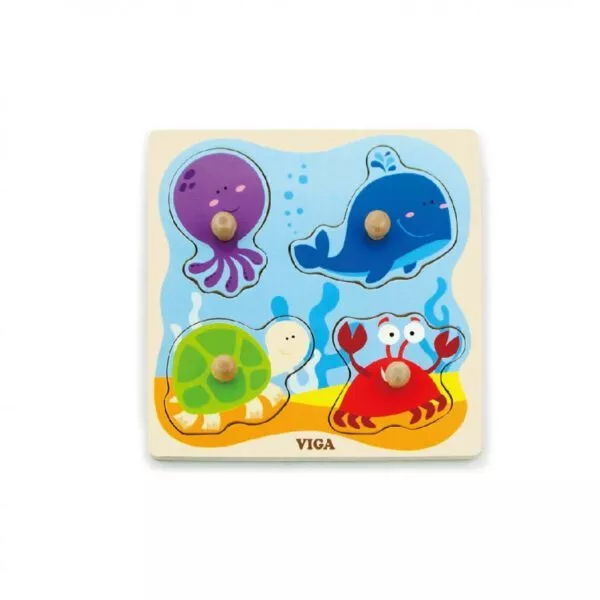 puzzle cu manere animale din ocean viga