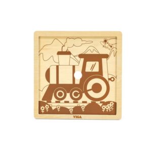 puzzle din 9 piese mari tren 1