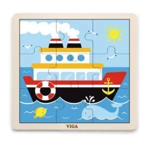 puzzle din 9 piese mari vapor viga 2