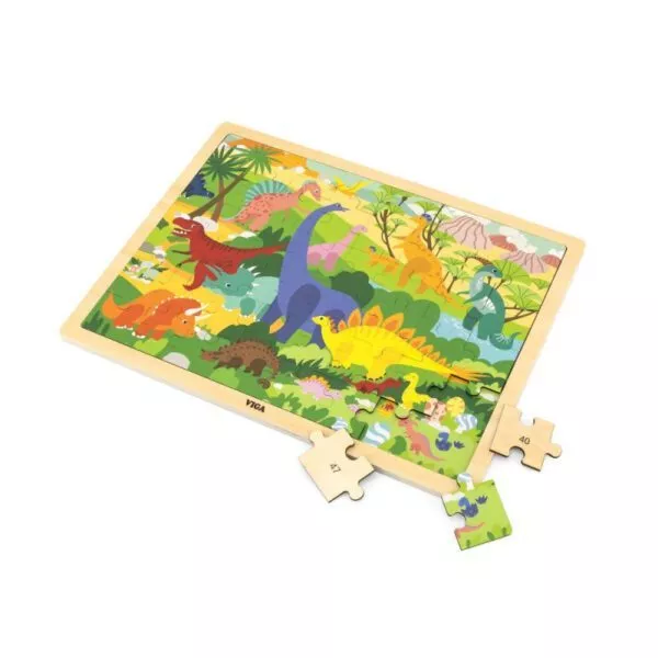 puzzle lumea dinozaurilor 48 de piese viga