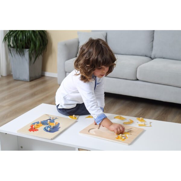 Puzzle Montessori Cocos Viga - imagine 2