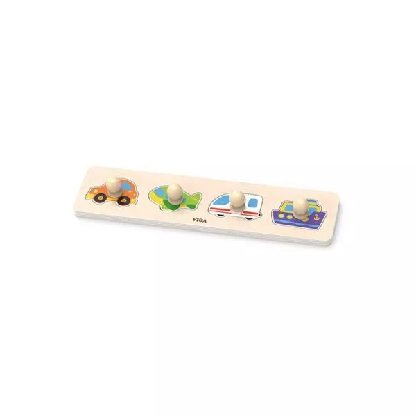 puzzle montessori cu maner transport viga