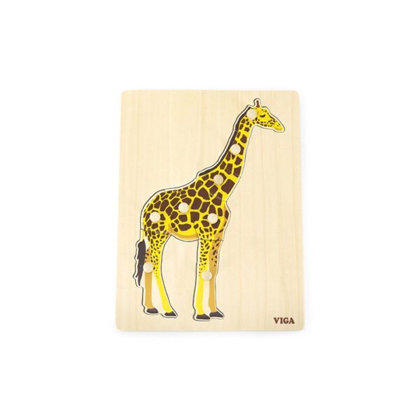 Puzzle Montessori Girafa Viga - imagine 4