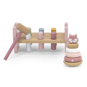 set stivuitor si mini banc cu ciocan vulpe polarb viga 2